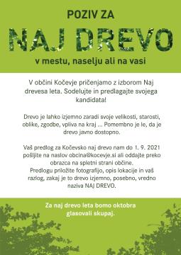 Poziv za naj drevo 2021